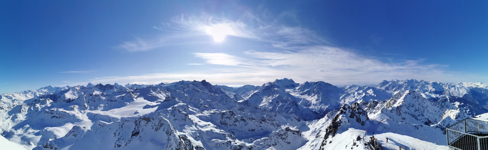 Vue sur les montagnes en Suisse
